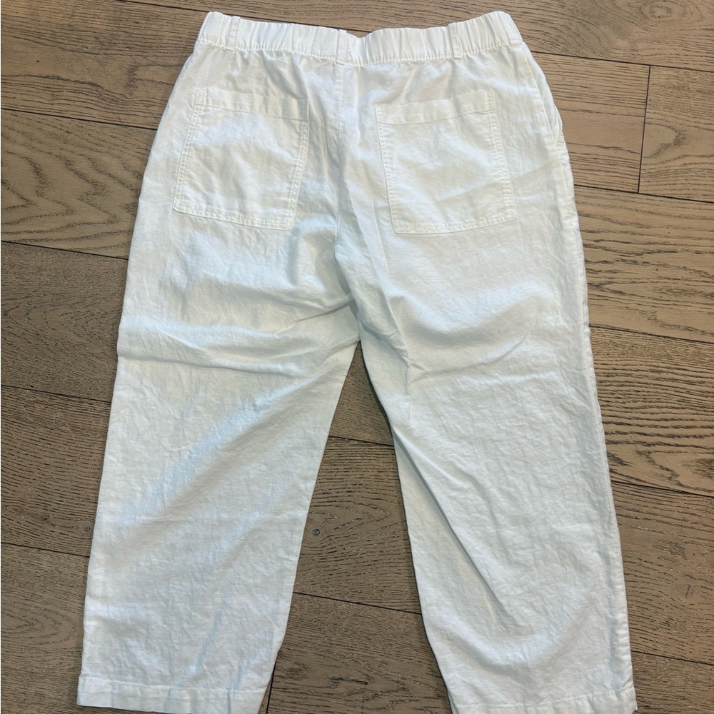 GAP White Linen Pants Relaxed Fit